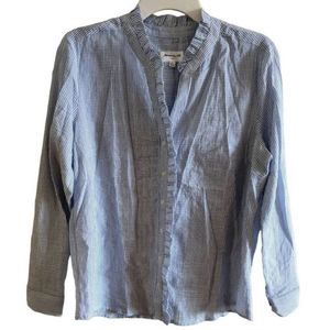 Blue Striped Button Down Shirt